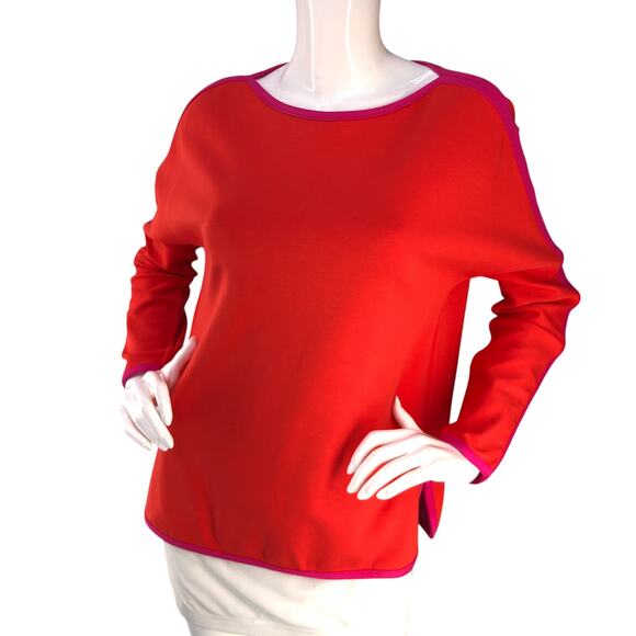 Ann Mashburn Womens Size XS Tunic Top Reversible Double Knit Pink Orange - Picture 12 of 16